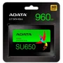 SSD Adata 512GB Su650, SATA, Leitura 520MB/s E Gravação 450MB/s, Preto - Asu650ss-512gt-R