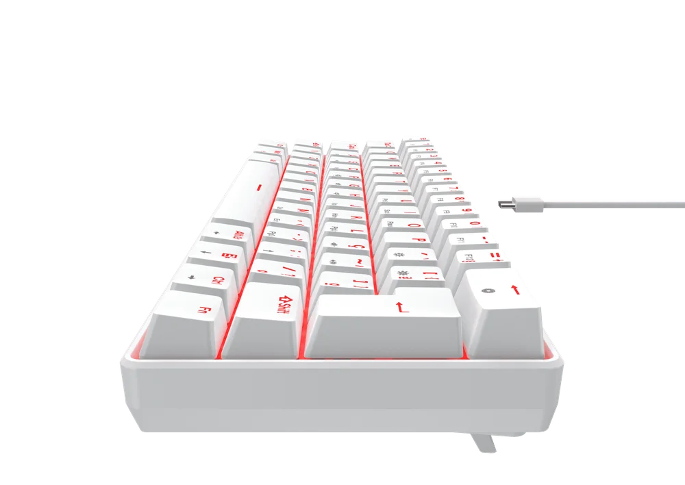 Teclado Mecânico Gamer Hyrax Huano AzulKaBuM