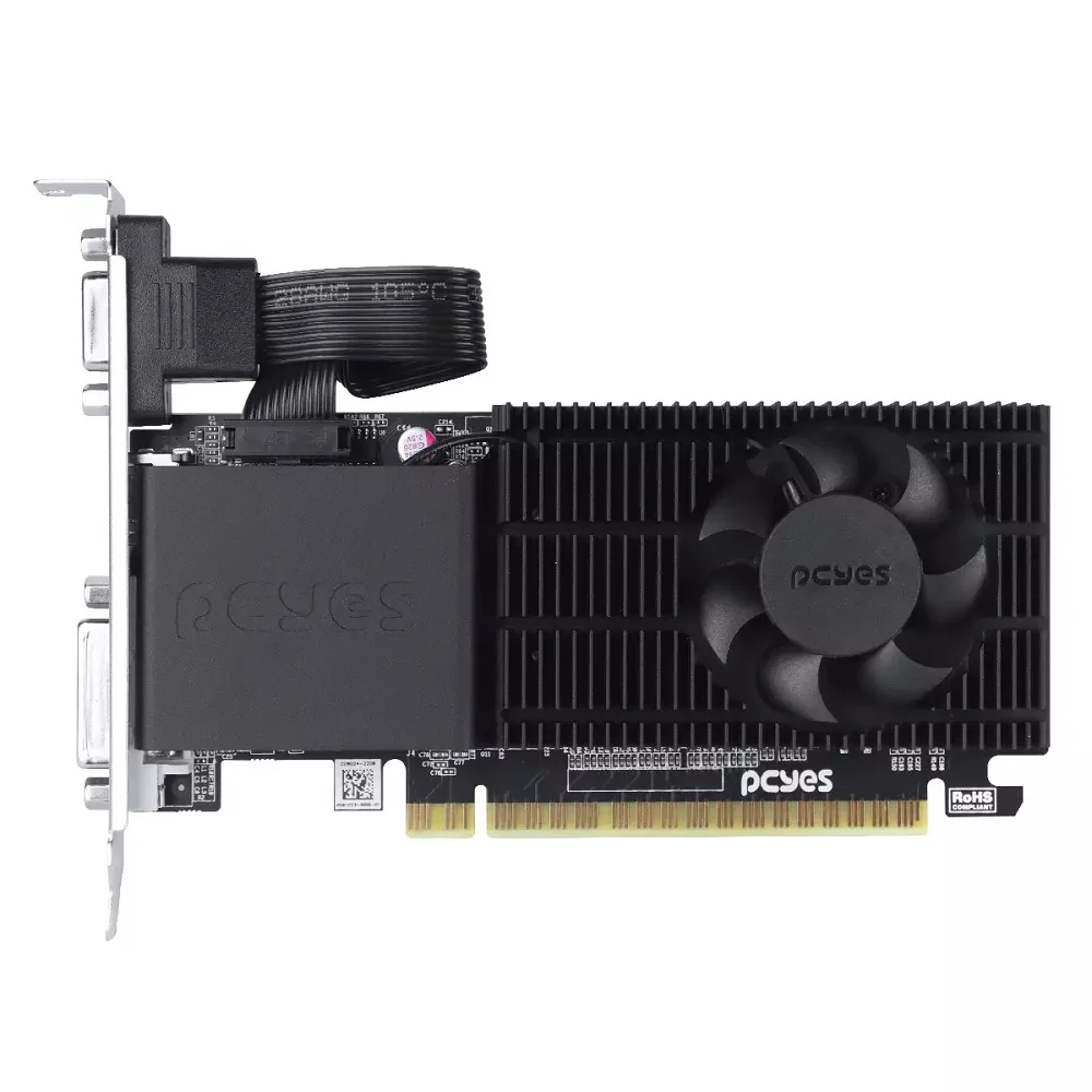 Placa De Vídeo Geforce G 210 PCyes Nvidia 1gb Ddr3 64 Bits - Ppe210dr3sfbr Placa De Vídeo Geforce G 210 PCyes Nvidia 1gb Ddr3 64 Bits - Ppe210dr3sfbr