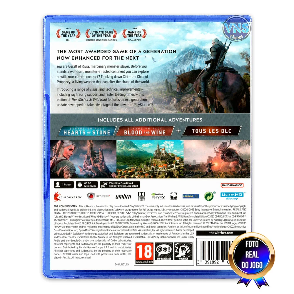 The Witcher 3: Wild Hunt - Complete Edition - Ps5