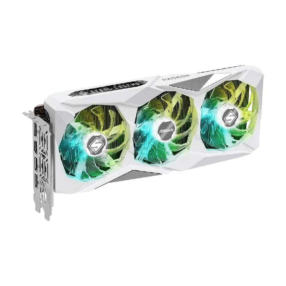 Placa De Vídeo Asrock Amd Radeon Rx 7600 Steel Legend 8GB Oc Gddr6 128 Bits - Rx7600 Sl 8go Placa De Vídeo Asrock Amd Radeon Rx 7600 Steel Legend 8GB Oc Gddr6 128 Bits - Rx7600 Sl 8go