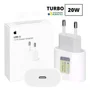 Carregador Fonte Apple Ipad Iphone Usb-c 20w   Anatel - Muvu3bz/a