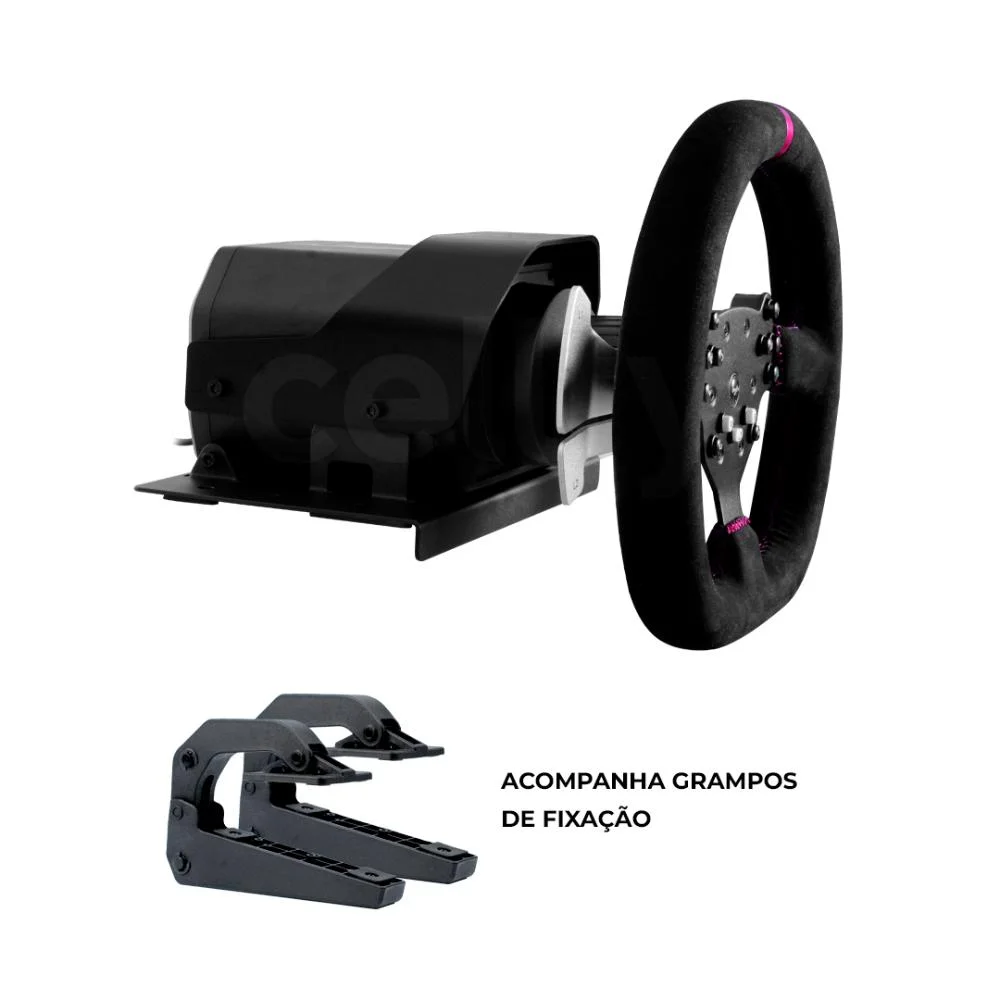Volante Gamer Force Feedback Joystick Gaming C/ Pedal Câmbio