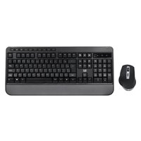 Kit Teclado E Mouse Multil Cs1200 Wireless, Multimídia, Bluetooth + USB, 3200dpi Ajustável, Preto - Tc301