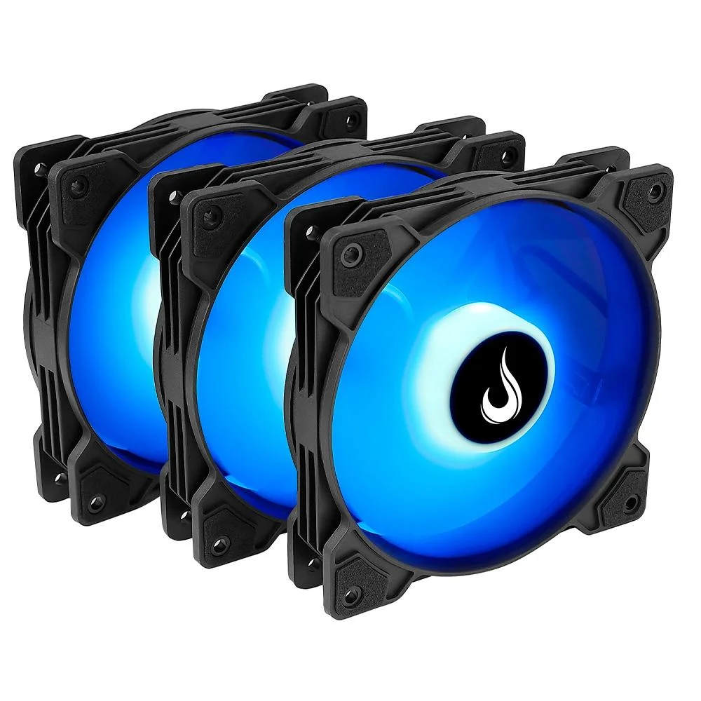 Kit Cooler Gabinete Rise Mode X C/ 3x Fans 120mm 1200 Rpm ARGB - RM-XLD-01-ARGB Kit Cooler Gabinete Rise Mode X C/ 3x Fans 120mm 1200 Rpm ARGB - RM-XLD-01-ARGB
