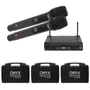 Kit 3 Microfones Sem Fio Duplo Tk U220 Uhf Onyx