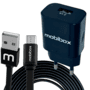 Carregador Tomada de Parede / Fonte - Saída USB 2.1A - Turbo + Cabo Tipo C com entrada USB - 1 metro - Original Garantia de 1 ano