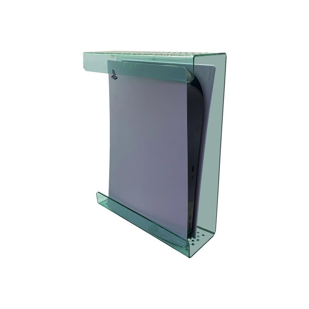 Suporte Console Parede Playstation 5 - Ps5 - Material Acrílico Vidro (acrílico Imita Vidro)