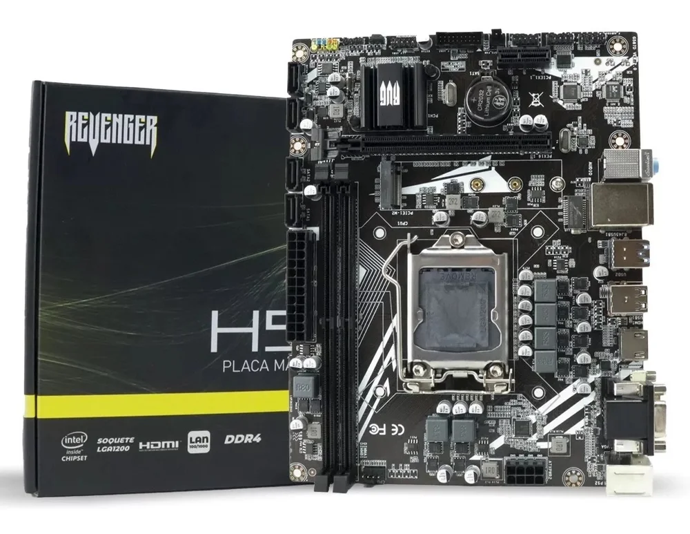 Placa Mãe LGA 1200 Chipset Intel H510 Ddr4 10º E 11º Geração Placa Mãe LGA 1200 Chipset Intel H510 Ddr4 10º E 11º Geração