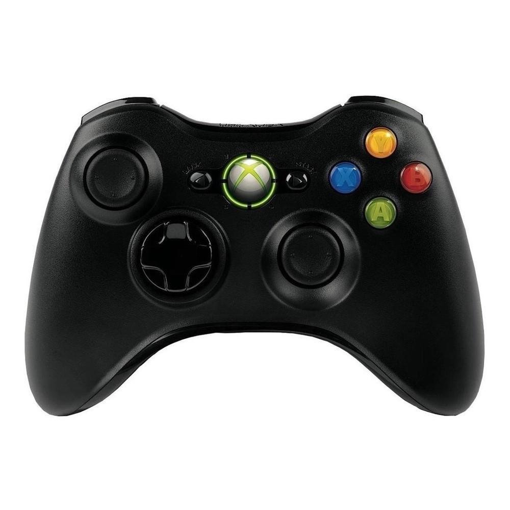 Microsoft XBOX 360 Slim 3.0 500gb Standard Preto 100 Jogos + 2 Controles