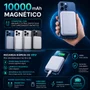Power Bank Portátil Magnético Magsafe Turbo 10.000mah Kaidi Branca