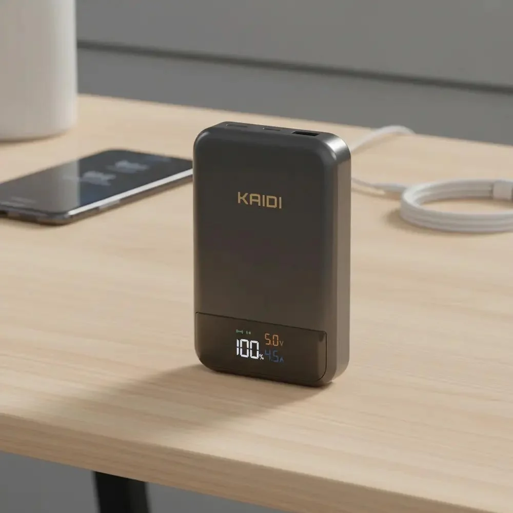 Power Bank Portátil Magnético Magsafe Turbo 10.000mah Kaidi Branca