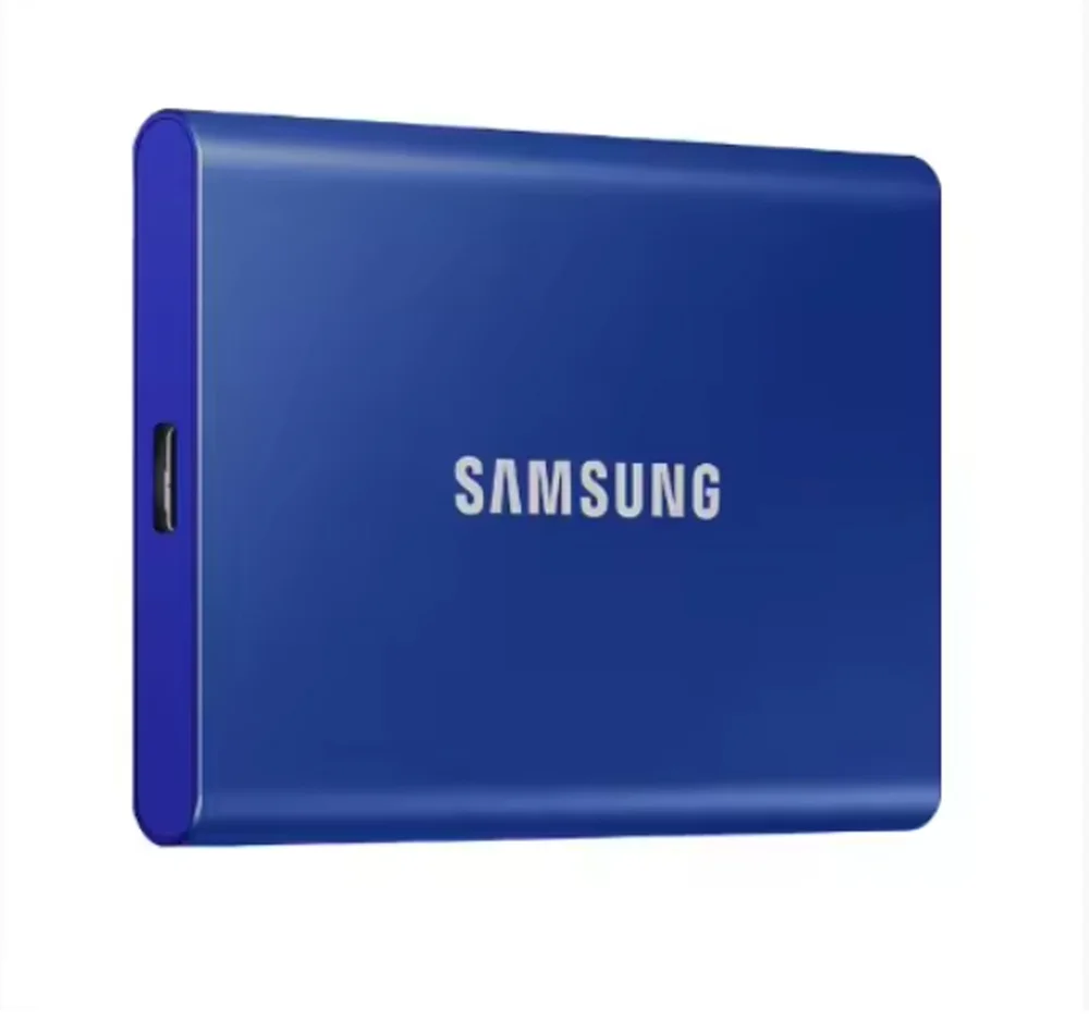 Disco Sólido Externo Samsung Portable SSD T7 Mu-pc1t0 1TB Azul Disco Sólido Externo Samsung Portable SSD T7 Mu-pc1t0 1TB Azul