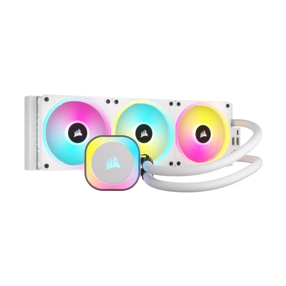 Water Cooler P/ Processador Corsair Icue Link H150i Aio 360 RGB P/ Intel/amd Branco - Cw-9061006-ww