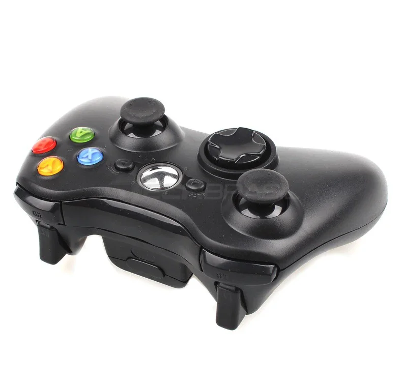 Controle Sem Fio XBOX 360 Para Computador Notebook Playstation 3 + Receiver Preto Controle Sem Fio XBOX 360 Para Computador Notebook Playstation 3 + Receiver Preto