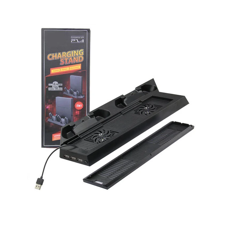 Base Suporte Cooler Carregador 3 Usb Playstation 4 Slim Fat Base Suporte Cooler Carregador 3 Usb Playstation 4 Slim Fat