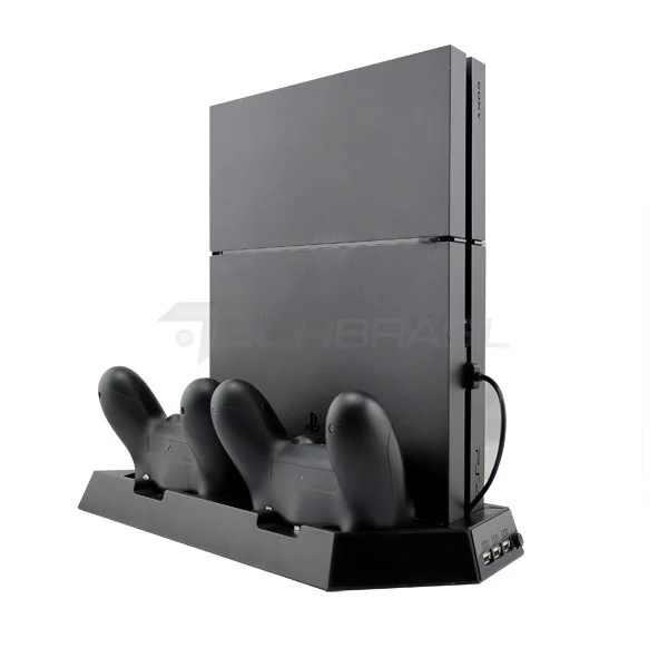 Base Suporte Cooler Carregador 3 Usb Playstation 4 Slim Fat Base Suporte Cooler Carregador 3 Usb Playstation 4 Slim Fat