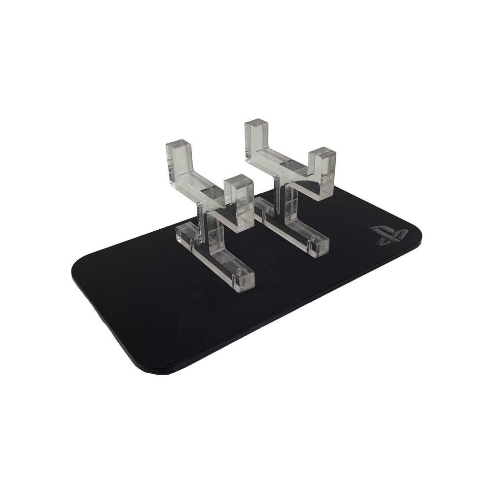 Suporte Controle Bancada Playstation 4 - Ps4 - Material Acrílico Preto Suporte Controle Bancada Playstation 4 - Ps4 - Material Acrílico Preto
