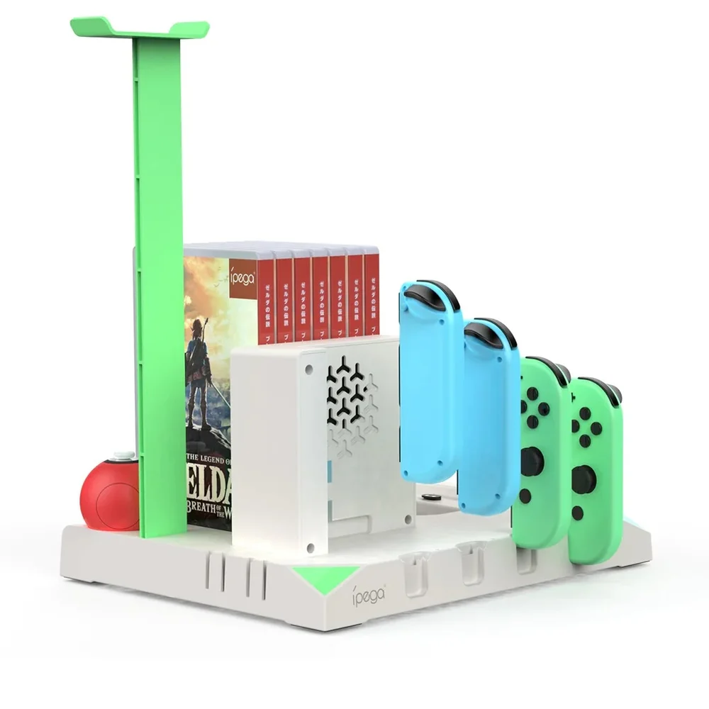 Base Ipega Multifuncional Para Nintendo Switch Carregador Suporte Cooler 2 Usb Branco