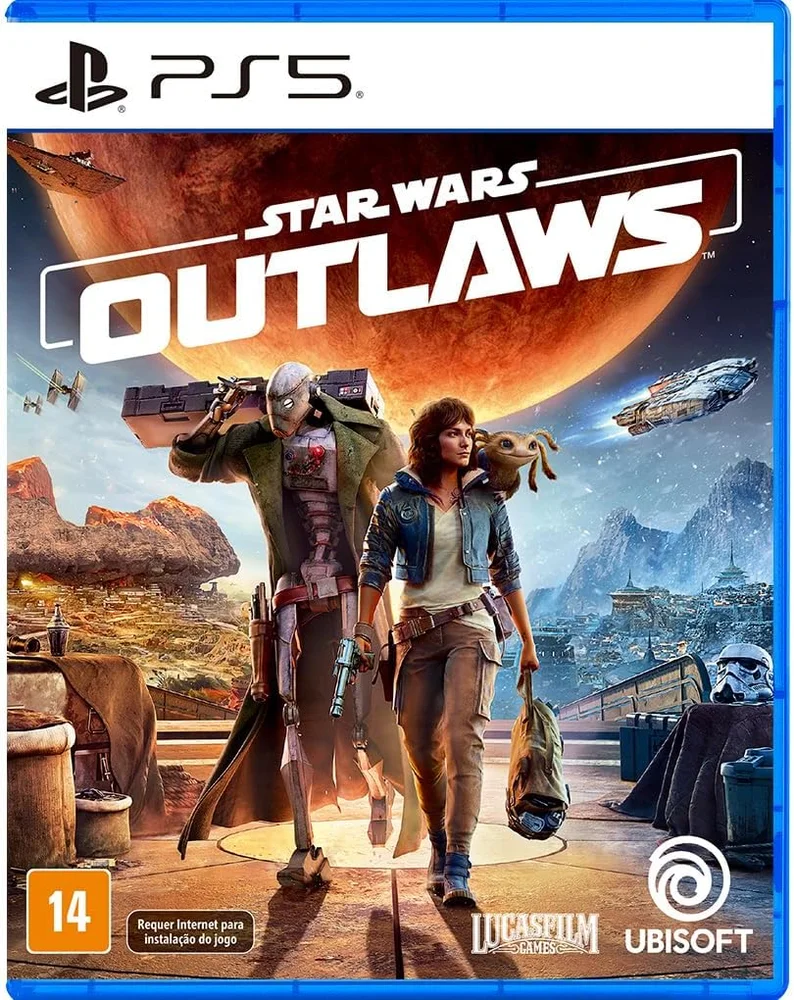 Star Wars Outlaws Steelbook PS5 BR Mídia Física