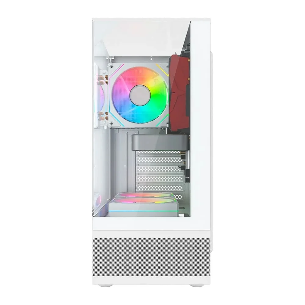 Gabinete Liketec Kingdom Snow Mid Tower Vidro Temperado Usb S/fan Branco Gabinete Liketec Kingdom Snow Mid Tower Vidro Temperado Usb S/fan Branco