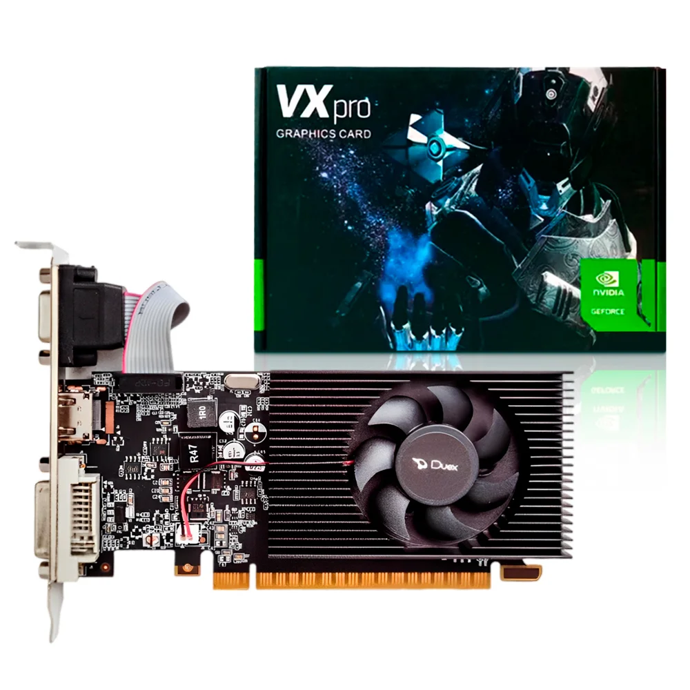 Placa de Vídeo PCI-e DDR3 2GB 64Bits, VXPRO GT610LP (VGA/DVI/HDMI)