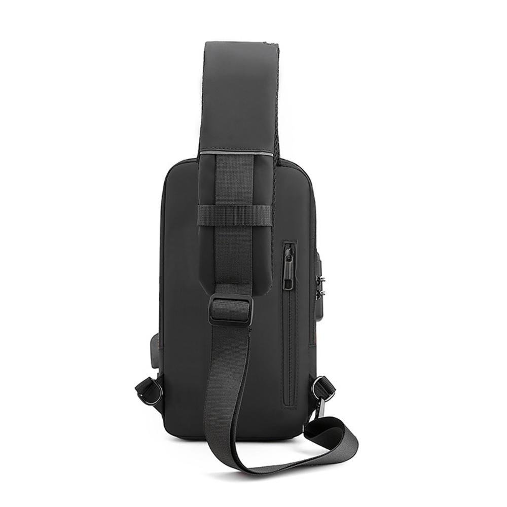 Bolsa Sling Compatível Com Nintendo Switch Com Controles Maiores, Espaço Extra Para Fonte Ac, Trava Com Código, Usb