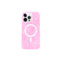 Capa Capinha Case Brilho Luxo Glitter Premium Magsafe Magnética Cor Rosa Pink Para Iphone 13