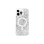 Capa Capinha Case Brilho Luxo Glitter Premium Magsafe Magnético Cor Branco iPhone 11