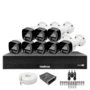 Kit 8 Câmeras Intelbras 1120b Full Color Dvr Mhdx 1016-c Intelbras Com Detecção De Movimentos Sem Hd