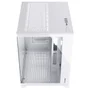 Gabinete Gamer Fortrek Clarity Branco Lateral Vidro