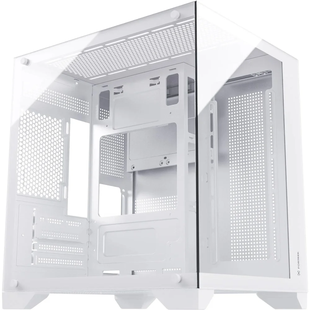 Gabinete Gamer Fortrek Clarity Branco Lateral Vidro Gabinete Gamer Fortrek Clarity Branco Lateral Vidro