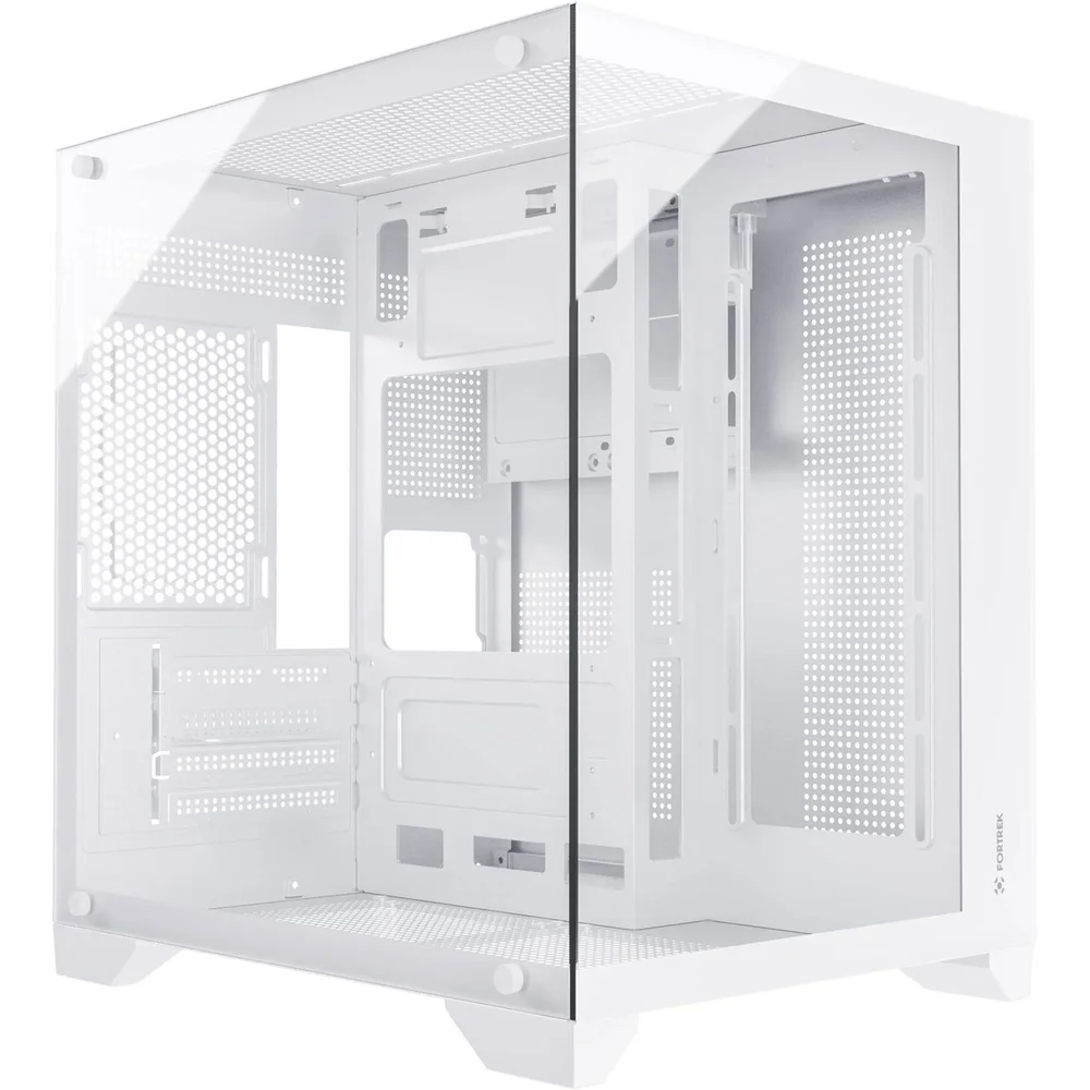 Gabinete Gamer Fortrek Clarity Branco Lateral Vidro Gabinete Gamer Fortrek Clarity Branco Lateral Vidro