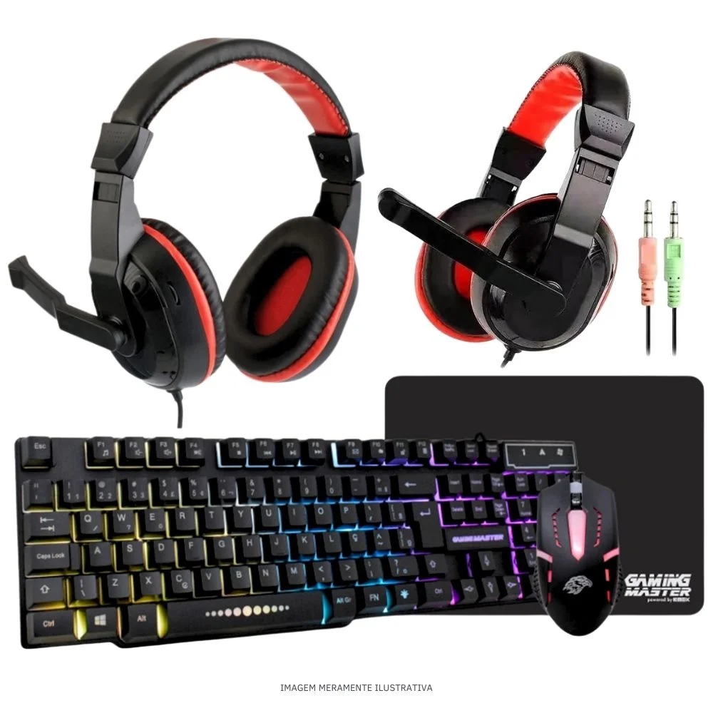 "Computador PC Gamer Completo Balão.info Intel Core I5 SSD 480GB 16gb Gabinete Aquário Teclado Mouse Mouse Pad E Headset Gamer Monitor 19"" WINDOWS 10 Pro Trial" - view 4