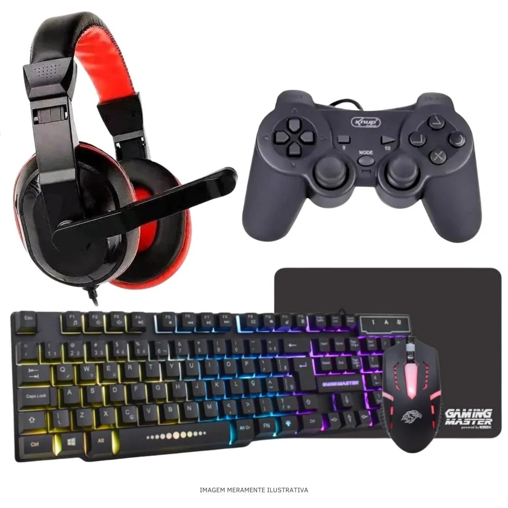 "Computador PC Gamer Completo Balão.info Intel Core I5 SSD 480GB 16gb Teclado Mouse Mouse Pad E Headset Gamer Joystick Monitor 19"" WINDOWS 10 Pro Trial" - view 4