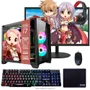 Computador PC Gamer Completo Tob Intel Core I7 SSD 480GB 16gb Gabinete Aquário Teclado Mouse Mouse Pad E Headset Gamer Monitor 23" WINDOWS 10 Pro Trial