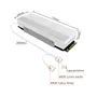 Dissipador de Calor para SSD Nvme, Branco, M.2 (2280), Com LED ARGB, 5v 3 Pinos, Branco, Alumínio