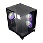 Gabinete Gamer Áquario Soul Pro 3x Fan ARGB Vidro Preto