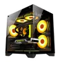 Gabinete Gamer Áquario Soul Pro 3x Fan ARGB Vidro Preto