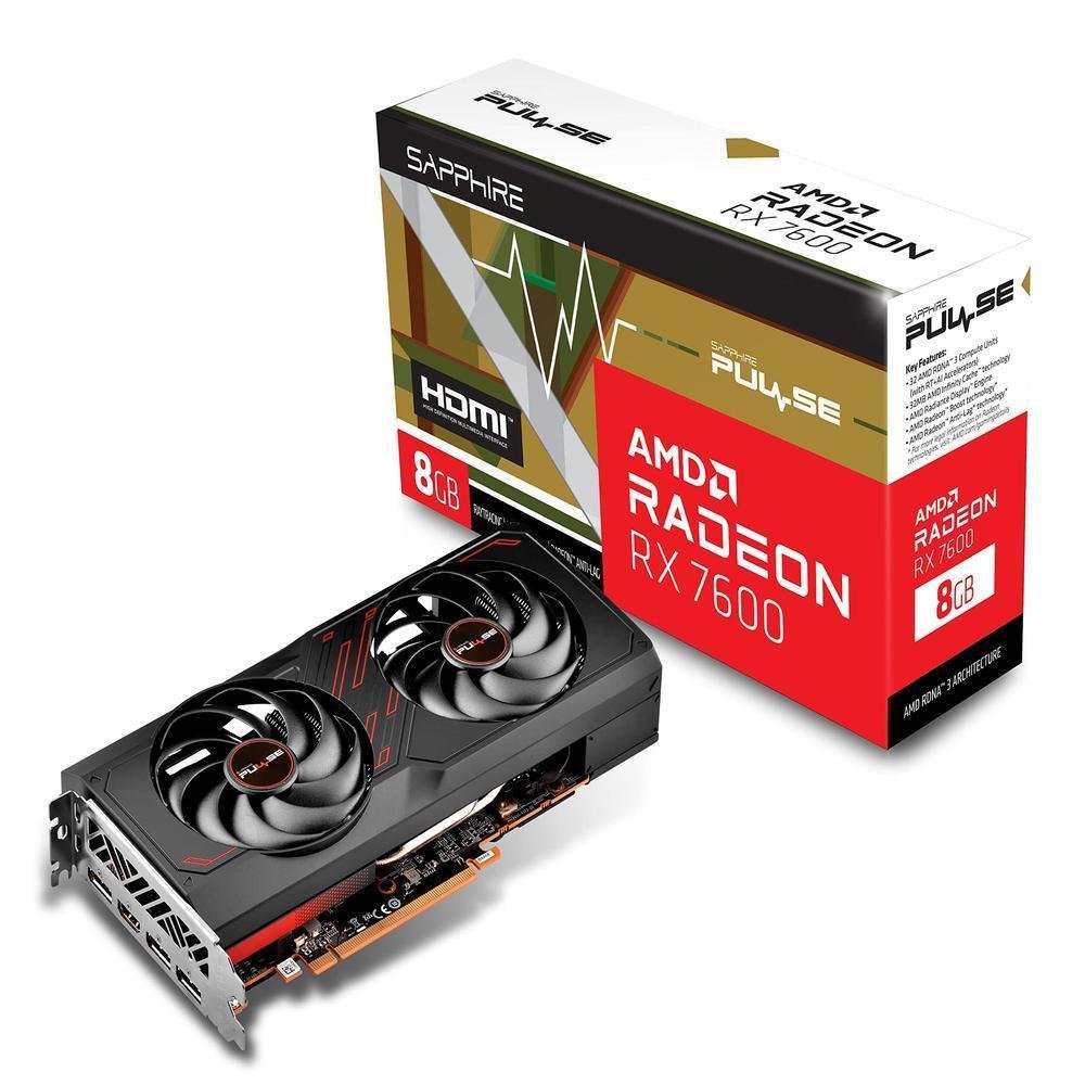 SAPPHIRE　RADEON　RX7600　グラボ KaBuM Aperte o K e evolua em Tecnologia e Games