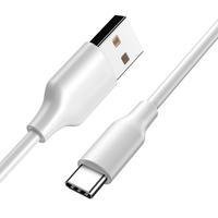 Kit 3 Unidades Cabo Usb Dados E Carregamento Rápido Usb-c 2.4a Tipo C 1m
