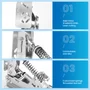 Pedal PC Simsonn PRO PLUS-P2 Prata (Acelerador, Freio) Pedal Load Cell Volante PC Cockpit Simulador
