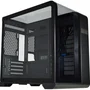 Gabinete Gamer K-mex Aquario Cg-48ki Cyberpunk Preto Com Topo De Vidro E Display Digital