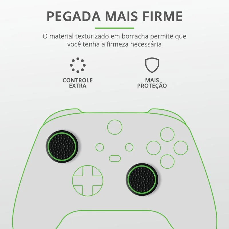 Grip Silicone Xbox Gxt 267 4 Peças 2 Cores 24174 Trust