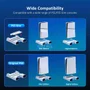 Suporte Multifunção Cooler LED Para Playstation 5 Fat Slim Carregador Base Branco