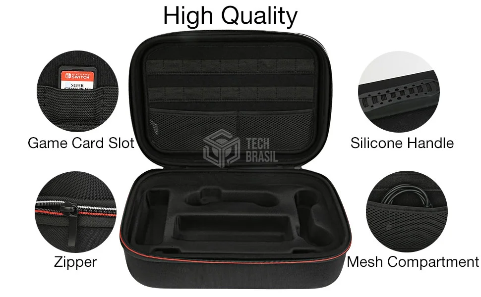 Bolsa Para Transporte Maleta Case Capa Para Nintendo Switch Preta Bolsa Para Transporte Maleta Case Capa Para Nintendo Switch Preta