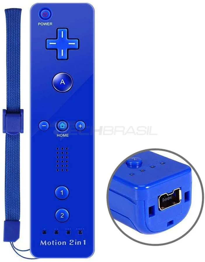Controle Wii Remote Plus Para Nintendo Wii E Nintendo Wii U Azul Escuro. Controle Wii Remote Plus Para Nintendo Wii E Nintendo Wii U Azul Escuro.