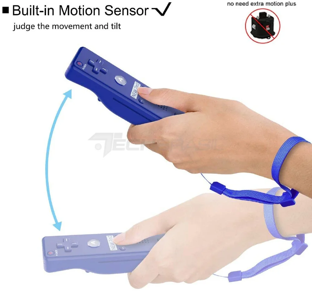 Controle Wii Remote Plus Para Nintendo Wii E Nintendo Wii U Azul Escuro. Controle Wii Remote Plus Para Nintendo Wii E Nintendo Wii U Azul Escuro.