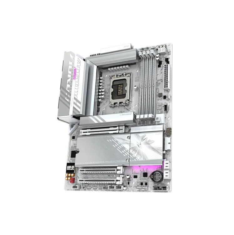 Placa Mãe Gigabyte Z890 Aorus Elite Wifi7 Ice, Intel LGA 1851, Atx, Wf/blt, Ddr5 - Z890 A Elite Wf7 Ice Placa Mãe Gigabyte Z890 Aorus Elite Wifi7 Ice, Intel LGA 1851, Atx, Wf/blt, Ddr5 - Z890 A Elite Wf7 Ice