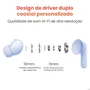 Fones De Ouvido Xiaomi Redmi Buds 5 Pro Bluetooth Cancelamento de Ruido Ativo, Microfone Embutido